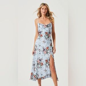 Astr The Label US Size Small Gaia Floral Midi Dress NWT